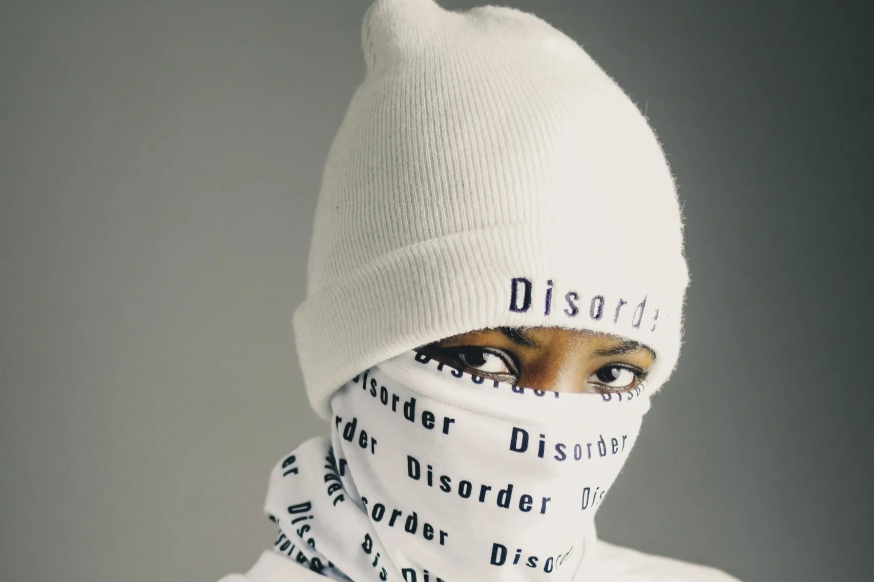 Stylish winter wear with text pattern